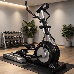 Wholesale <b>Light</b> Elliptical Bike Magnetic Adjustable Resistance Silent Button Control For Hotel & Apartment Gym - Product Image 4