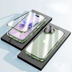 เคสโทรศัพท์แม่เหล็กพร้อมกระจกนิรภัย HD ป้องกันเลนส์กล้องแบบใสสองด้าน สำหรับ iPhone 17 16 15 14 13 Pro Max - Product Image 3