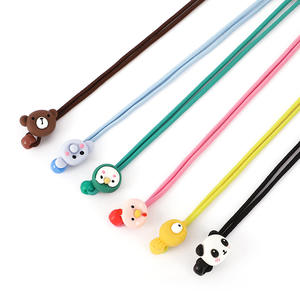 Chaîne de <span class=keywords><strong>lunettes</strong></span> <span class=keywords><strong>élastique</strong></span> colorée de lanière anti-perte de PVC d'animal de dessin animé mignon <span class=keywords><strong>pour</strong></span> les <span class=keywords><strong>lunettes</strong></span> pendantes de cou des enfants - Product Image 4