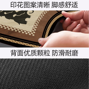 Tapis de bain en terre de diatomées, caoutchouc naturel antidérapant, motif géométrique, lavable en machine, pour salle de bain, entrée, usage domestique - Product Image 4