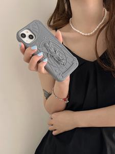 MAXUN Fabricant INS Solide Couleur 3D Lady <span class=keywords><strong>Liberty</strong></span> Creative Drop Proof Soft Mobile Phone Cases Pour iPhone 11 12 13 14 15 Promax - Product Image 5