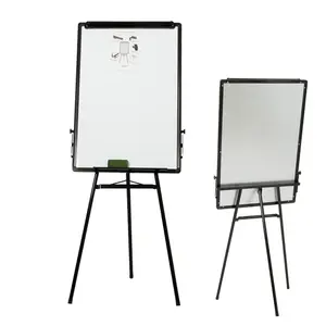 Escola/escritório Magnetic Whiteboard Flip Chart Stand Dry Apagar Easel Board Escrita Drawing Board