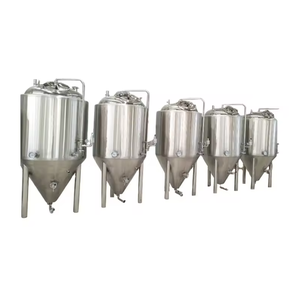 Hình nón lên men bia bia thép không gỉ lên men Tank PLC bơm mang tùy chỉnh kích thước 2000l-5000l hoạt động dễ dàng - Product Image 4