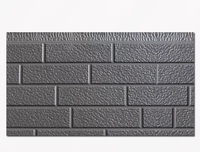 Panneaux sandwich en PU à texture brique pour extérieur, ignifuges et insonorisés, panneaux métalliques sculptés, bardage extérieur – Offre Spéciale