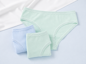 Slip Donna All'ingrosso a Vita Media <span class=keywords><strong>per</strong></span> Tutti i Giorni, 95% Cotone, <span class=keywords><strong>Taglie</strong></span> S-XL, con Bordo in Pizzo Ondulato, Morbidi e Traspiranti, Lingerie Intima - Product Image 5