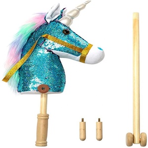 Jouets en peluche licorne faits à la main, bâtonnets cheval pour fun, vente en gros, 50 pièces - Product Image 2