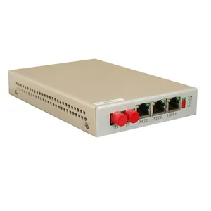 2FXO/FXS 2音频100M 2Eth RJ45 FC/SC端口单模语音MUX IP网络光纤收发器