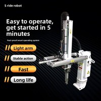 Machine de moulage par injection, servo-pneumatique, bras simple/double, petit manipulateur rotatif incliné à trois/cinq axes