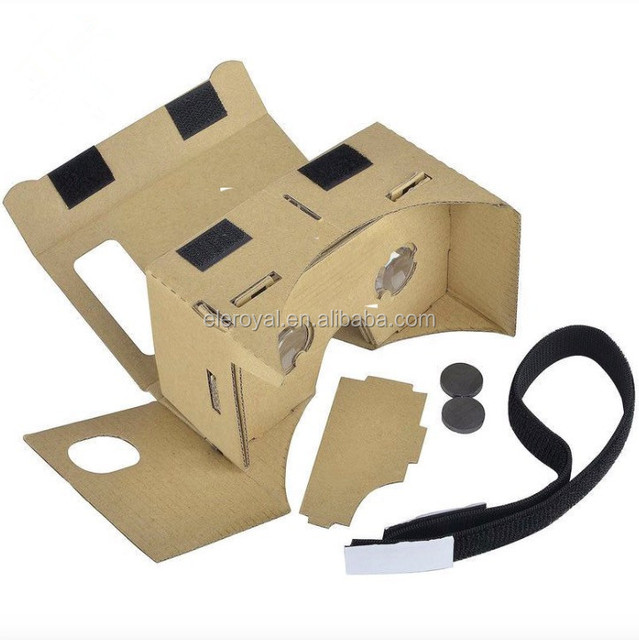 DIY Custom Logo Google Cardboard 3D VR Headset / Cardboard VR Glasses for Smartphone