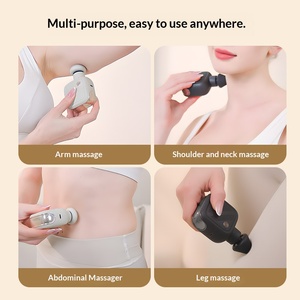 Pistolet de massage thermique portable mini pour la relaxation musculaire profonde avec 3 têtes de massage - Product Image 5