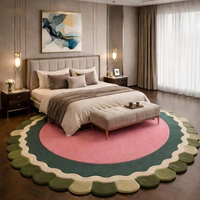 Custom Photo Rug Personalized Cotton Modern High Pile Plush Hand Tufted Washable Area Carpet for Living Room Bedroom