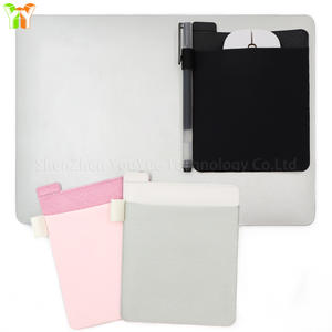 Support de souris mince adhésif élastique, étui de souris auto-adhésif avec clip pour stylo, support de <span class=keywords><strong>chargeur</strong></span> portable, organisateur d'ordinateur portable de voyage - Product Image 2