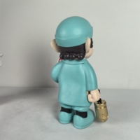 Schwarze Mario Super Killer Figur Statue Dekorative Harz-Skulptur für Pop-Art Filmcharakter Ornament Kunstharz-Handwerk