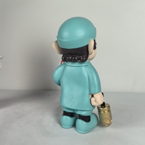 รูปปั้นมาริโอ้สีดำ ซูเปอร์คิลเลอร์ ของตกแต่งบ้าน งานประติมากรรมเรซิ่นสำหรับศิลปะป๊อป อาร์ต ตัวละครจากภาพยนตร์ ของประดับตกแต่งงานฝีมือเรซิ่น - Product Image 6