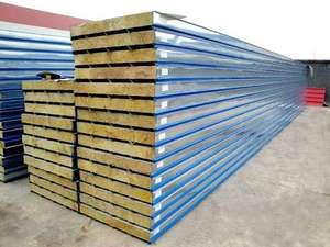 Ignifuge Sandwich Couleur Tôle d'acier Polystyrène PU Aluminium Noyau <span class=keywords><strong>de</strong></span> <span class=keywords><strong>laine</strong></span> <span class=keywords><strong>de</strong></span> <span class=keywords><strong>verre</strong></span> pour Panneaux <span class=keywords><strong>de</strong></span> toit intérieurs Entrepôts <span class=keywords><strong>de</strong></span> construction <span class=keywords><strong>de</strong></span> maisons - Product Image 2