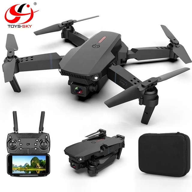 2021 Online Mini E88 Max Pro 4k 720P Dual Camera Drone Foldable RC Quadcopter with Gesture Photo Powerful Motor Toys Sale