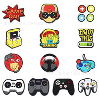 Breloques de chaussures personnalisées KLS PVC Gamer World Collection, style mixte, pour décorations variées