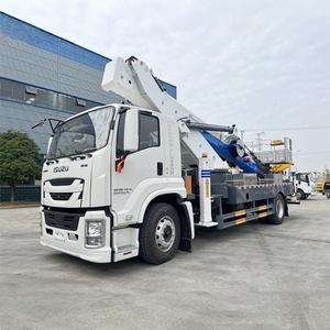 Camión con Plataforma de Trabajo Aéreo Telescópica Isuzu GIGA Blanco de 205 hp y 45 Metros de Altura en Venta - Product Image 5