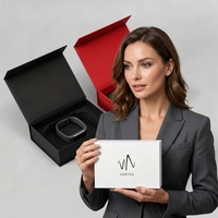 Boîte cadeau pliable magnétique en carton rigide de luxe avec logo personnalisé recyclable pour vêtements volumineux
