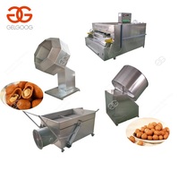 Ligne de production entièrement automatique en acier inoxydable pour la cuisson et le revêtement des cacahuètes enrobées de farine de haricots japonais, avec mélangeur et four de cuisson
