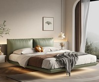 Lit rembourré antique luxe moderne king size bois stockage lits cadre lit chambre ensemble de meubles