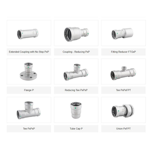 Type de presse Pressfittings V et M-Contour/Couplage Coude 90 45 degrés Viega Raccord de tuyau en acier inoxydable standard européen - Product Image 6