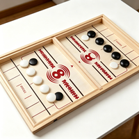 Jeu de hockey sur table en bois Fast Sling Puck, jeu de société éducatif interactif, cadeau idéal pour les enfants