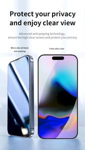 <span class=keywords><strong>Film</strong></span> de protection d'écran de confidentialité en verre trempé ultra-résistant WiWU 9H Grade AAA anti-poussière à bordure complète pour iPhone 16 360 °   Anti-espionnage - Product Image 4