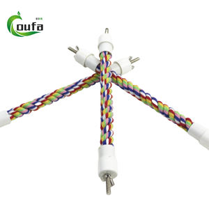 Perlengkapan Burung Beo, Tali Tempat Bertengger Burung, Tempat Bertengger Nyaman, Mainan Burung Beo dari Tali, Mainan Kunyah Burung dari Tali Bungee - Product Image 4