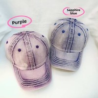 Gorra de Béisbol de 6 Paneles, Estilo Americano Vintage, 100% Algodón, para Mujer, Nueva, Versátil, con Degradado de Color y Parches, a la Moda