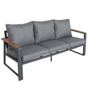 Aluminium Table haute extérieure 3 places Balcon 5 pièces assis Balcon lounge Patio <span class=keywords><strong>terasse</strong></span> Pelouse jardin ensembles mobilier d'extérieur - Product Image 2