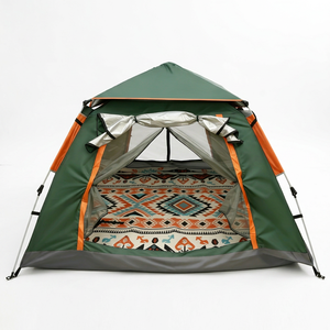 เต็นท์แคมป์ปิ้งพกพาแบบชั้นเดียว ผ้าอ๊อกซ์ฟอร์ด กันน้ำ กันลม อัตโนมัติ สำหรับทุกฤดู ขายส่ง - Product Image 1