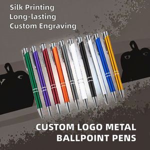 Hot Sale Custom Logo Metal Ballpoint Pens Personalized Engraved Advertising Promotional Pens Gift - Product Image 2