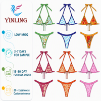 Ensemble personnalisé pour fille sexy maillot de bain femme sous-vêtements maillot de bain extrême mini micro bikini