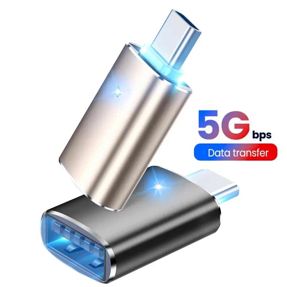 PSDA USB 3.0 ถึง Type-C อะแดปเตอร์ OTG USB ประเภท C ชายไปยัง Micro USB หญิงสําหรับ Macbook Samsung S20 USBC ขั้วต่อ OTG
