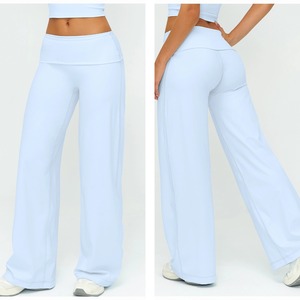 YISHENHON Nuovi Modelli di <span class=keywords><strong>Pantaloni</strong></span> Yoga Dritti in Morbido Tessuto Burroso, Leggings da <span class=keywords><strong>Donna</strong></span> a Vita Media, Traspiranti e <span class=keywords><strong>Modellanti</strong></span> per Fitness - Product Image 4