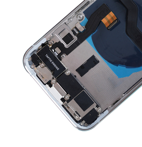 غطاء بطارية بجودة أصلية جديد، هيكل زجاجي وكابلات مرنة لهاتف iPhone 12 Pro و 12 Pro Max مع شعار وتصميم شريطي - Product Image 3