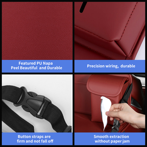 Support de fixation pour dossier de siège auto, Organisateur de voiture pour <span class=keywords><strong>enfants</strong></span>, Boîte à mouchoirs, Tablette pliable arrière - Product Image 2