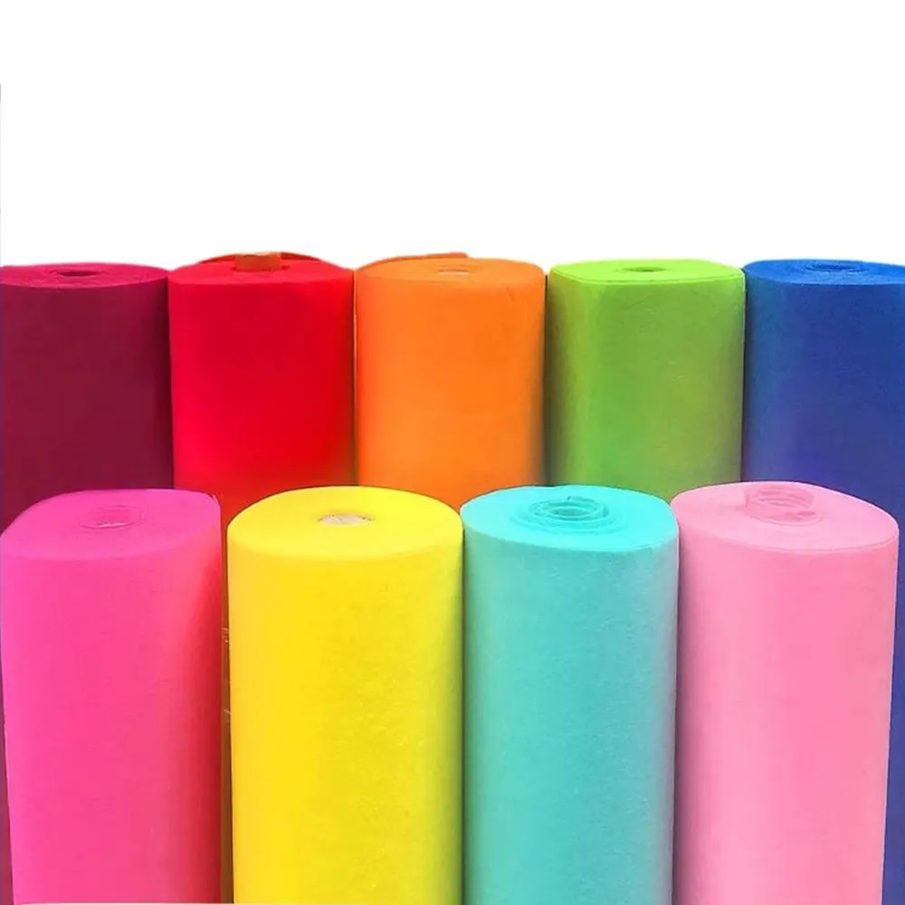 Hot Sale Chinese 1mm/2mm/3mm Polyester Felt Factory Wholesale 100% Excellent Pet Nonwoven Needle Punched Felt Non Woven