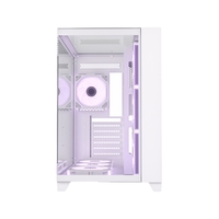 C712 White Computer Gaming Case Mid Tower PC ATX ITX Tempered Glass Cable Management Wholesale