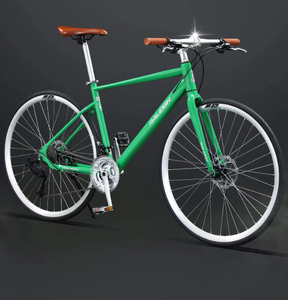 Nouveau vélo de <span class=keywords><strong>route</strong></span> 700c 2026 avec pneus 28c, vélo sportif ultra-léger et élégant à guidon plat, 24 vitesses pour femmes adultes - Product Image 6