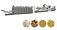 Alimentaire entièrement automatique 500 kg de morceaux de soja P h faisant l'extrudeuse de soja Machine à protéines de soja texturées Machine à extruder le soja