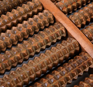 Pemijat kaki rumah tangga, jenis rol kayu Solid titik akupuntur dan bola pijat unblock Meridian - Product Image 5