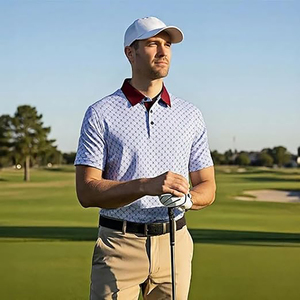 Camisetas Polo Personalizadas para Hombre, Jersey Sólido de Tres Mezclas, Manga Corta, para Golf, Casuales, Raglán, Corte Ajustado, Secado Rápido - Product Image 5