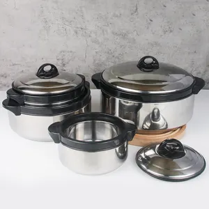 New Food Warmer Stainless Insulated Casserole Pots Wth Lid