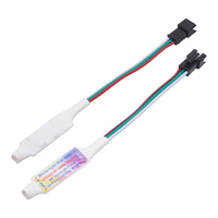 Contrôleur de bande lumineuse LED à distance par panneau RF avec 28 motifs intégrés, canaux uniques, IC DC12~24V, 3200 pixels, services DMX