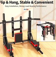 Barre de traction murale pliable multifonctionnelle pour fitness à domicile, réglable en largeur, stable, haute résistance, équipement d'entraînement pour tractions