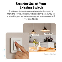 Pour MINI-ZB2GS MINI DUO Interrupteur intelligent Zigbee 3.0 à 2 voies, contrôle double charge, prise universelle, matériau PC, contrôle à distance par application
