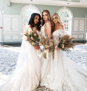 Arreglo Floral Boho de <span class=keywords><strong>Eucalipto</strong></span> y Hierba de Pampas, Decoración Nórdica de Algodón y Lavanda para Interiores, Decoración Navideña Ecológica al por Mayor - Product Image 6