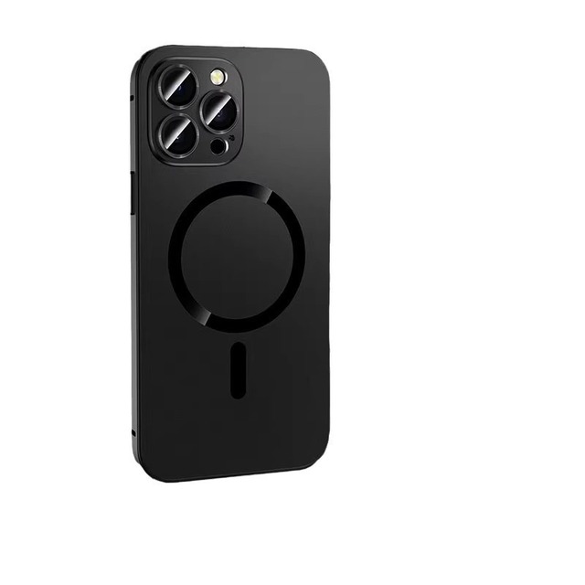Magnetic Matte Metal Phone Case Detachable Snap Buckle for iPhone 17 Pro Max 16 15 Shockproof Cooling Anti-Scratch Anti-Finger